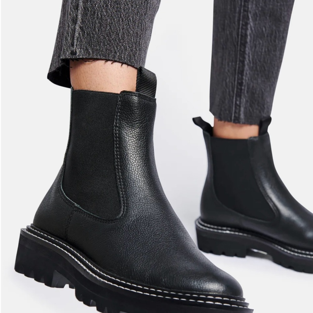 Dolce Vita Moana H20 Onyx Leather Boots - Picture 6 of 6